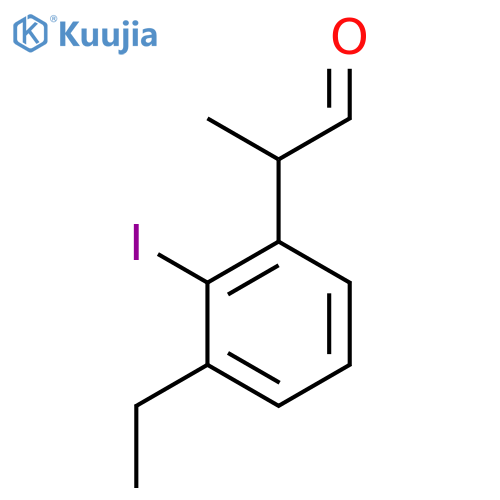 3-Ethyl-2-iodophenylpropanal structure
