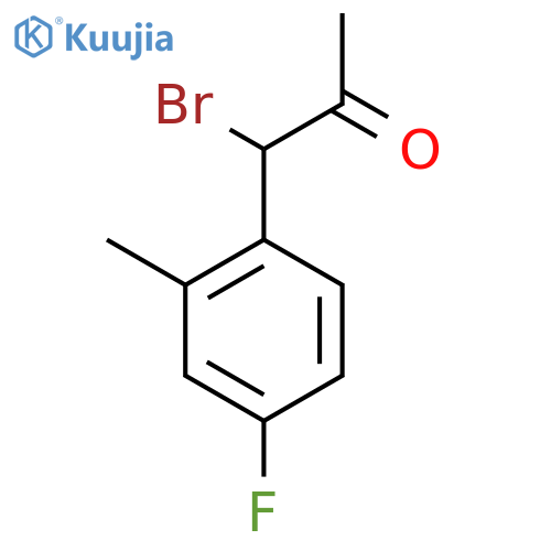 1-Bromo-1-(4-fluoro-2-methylphenyl)propan-2-one structure