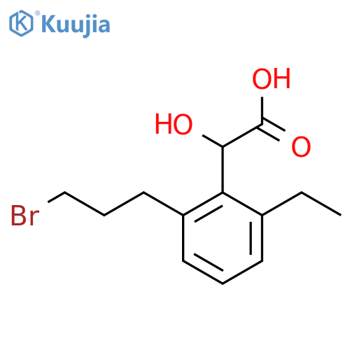 2-(3-Bromopropyl)-6-ethylmandelic acid structure