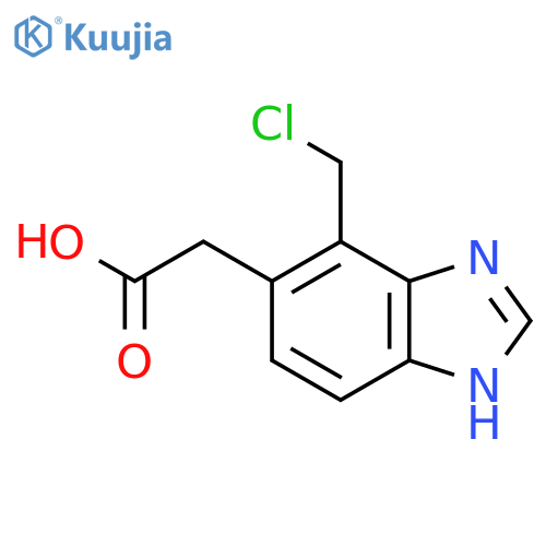 7-Chloromethyl-1H-benzimidazole-6-acetic acid structure