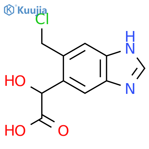 2-(5-Chloromethyl-1H-benzo[d]imidazol-6-yl)-2-hydroxyacetic acid structure
