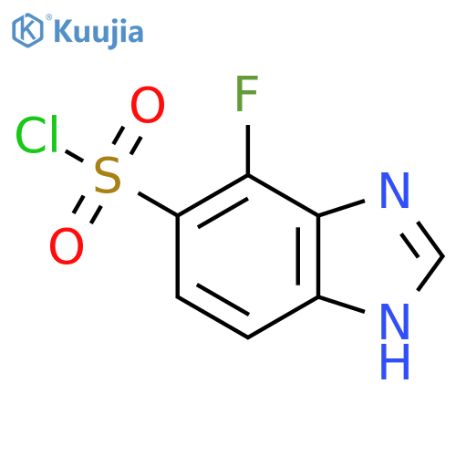 7-Fluoro-1H-benzimidazole-6-sulfonyl chloride structure