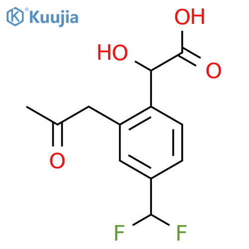 4-(Difluoromethyl)-2-(2-oxopropyl)mandelic acid structure