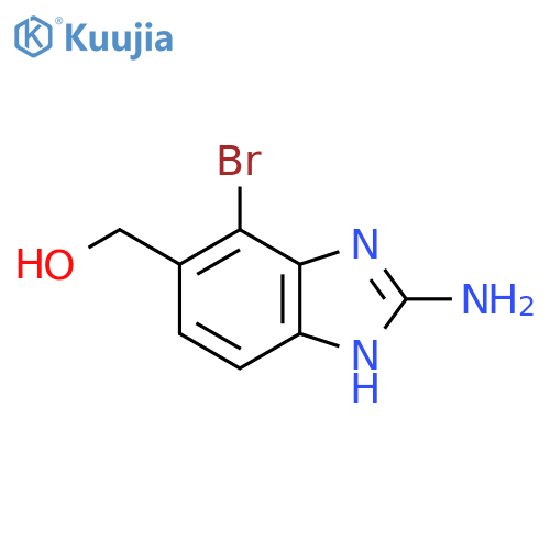 2-Amino-4-bromo-5-hydroxymethyl-1H-benzimidazole structure