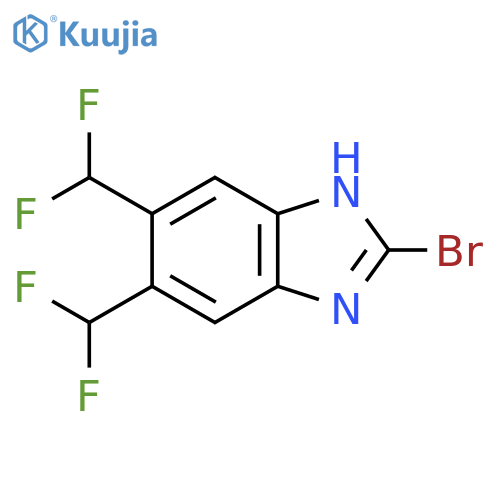 5,6-Bis(difluoromethyl)-2-bromo-1H-benzimidazole structure