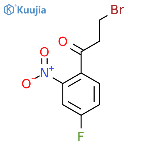 3-Bromo-1-(4-fluoro-2-nitrophenyl)propan-1-one structure
