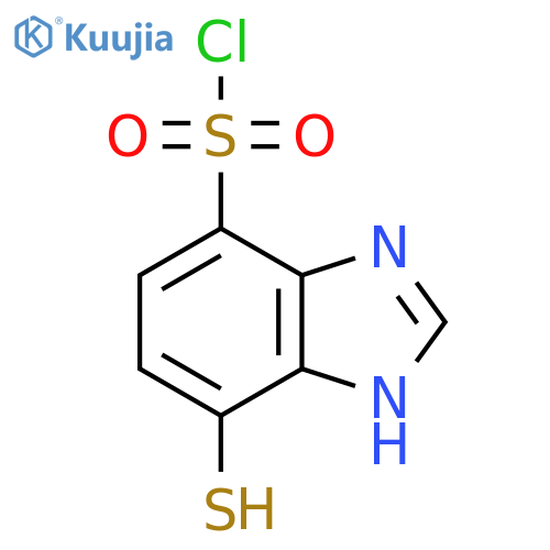 7-Mercapto-1H-benzimidazole-4-sulfonyl chloride structure