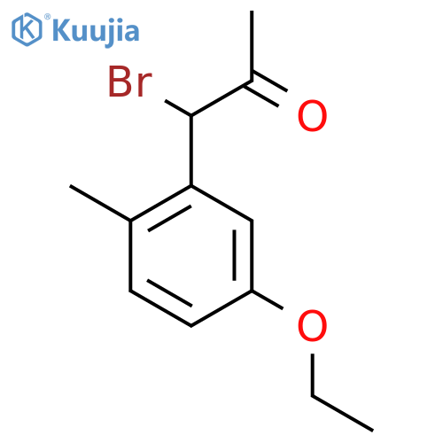 1-Bromo-1-(5-ethoxy-2-methylphenyl)propan-2-one structure