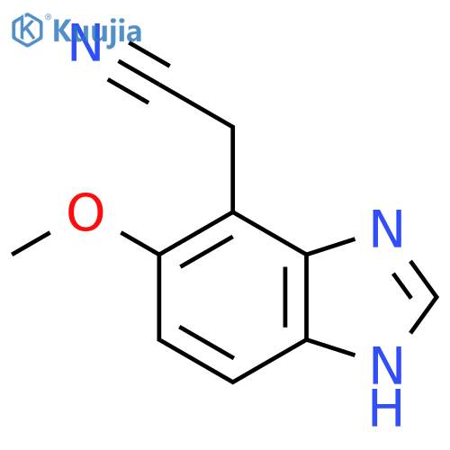 6-Methoxy-1H-benzimidazole-7-acetonitrile structure