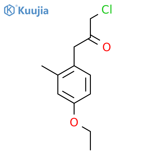 1-Chloro-3-(4-ethoxy-2-methylphenyl)propan-2-one structure