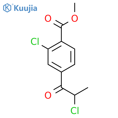 Methyl 2-chloro-4-(2-chloropropanoyl)benzoate structure