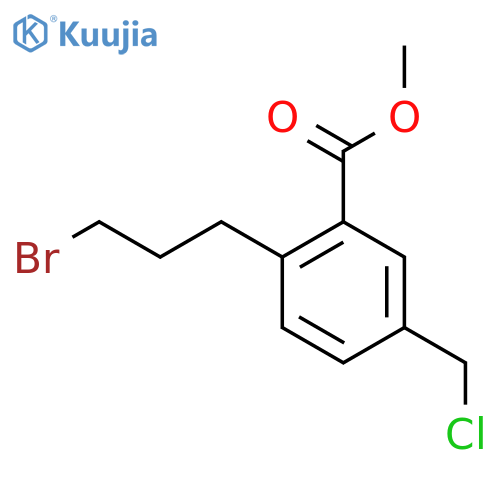 Methyl 2-(3-bromopropyl)-5-(chloromethyl)benzoate structure