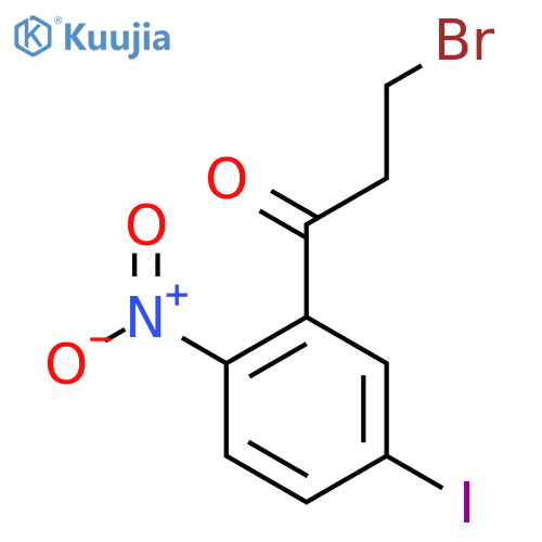 3-Bromo-1-(5-iodo-2-nitrophenyl)propan-1-one structure
