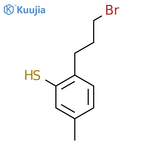 2-(3-Bromopropyl)-5-methylthiophenol structure