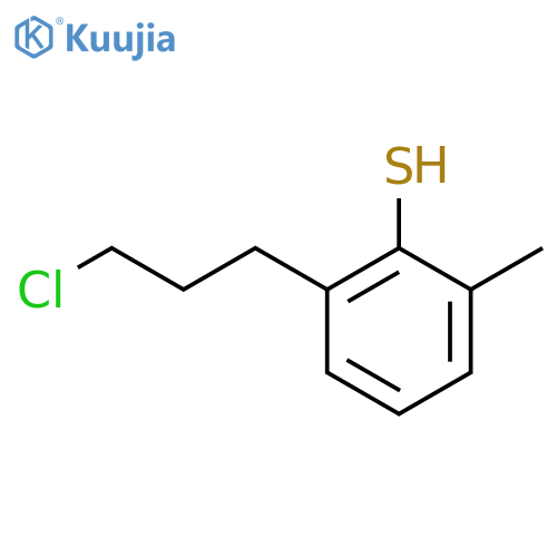 2-(3-Chloropropyl)-6-methylthiophenol structure