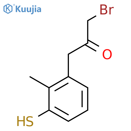 3-(3-Bromo-2-oxopropyl)-2-methylthiophenol structure