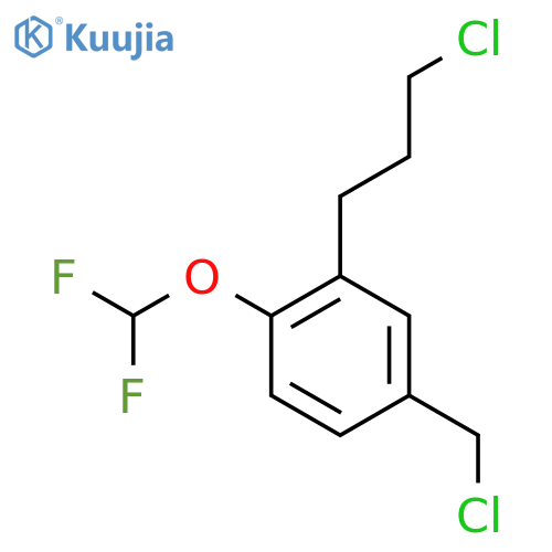 3-(3-Chloropropyl)-4-(difluoromethoxy)benzyl chloride structure