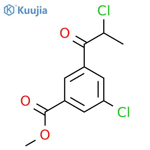 Methyl 3-chloro-5-(2-chloropropanoyl)benzoate structure