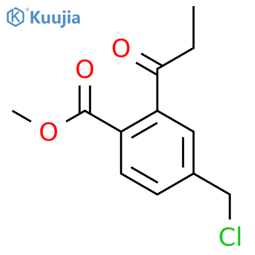 Methyl 4-(chloromethyl)-2-propionylbenzoate structure