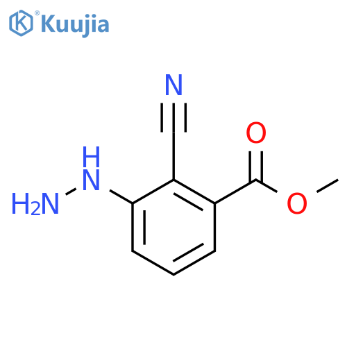 Methyl 2-cyano-3-hydrazinylbenzoate structure