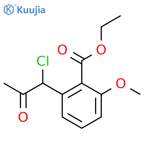 Ethyl 2-(1-chloro-2-oxopropyl)-6-methoxybenzoate structure