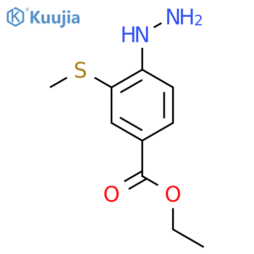 Ethyl 4-hydrazinyl-3-(methylthio)benzoate structure