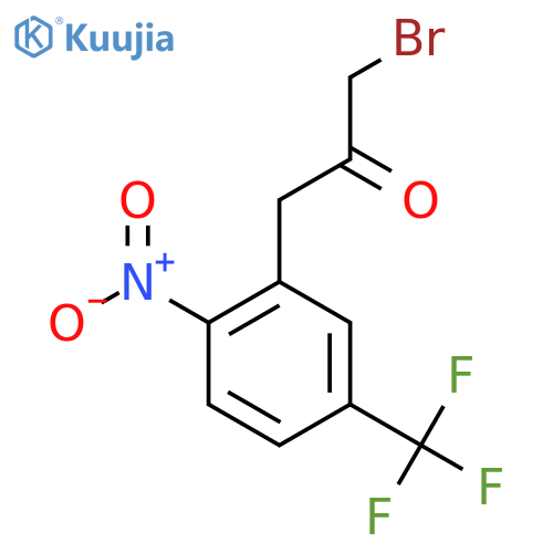 1-Bromo-3-(2-nitro-5-(trifluoromethyl)phenyl)propan-2-one structure