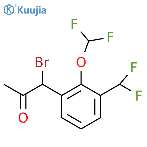 1-Bromo-1-(2-(difluoromethoxy)-3-(difluoromethyl)phenyl)propan-2-one structure