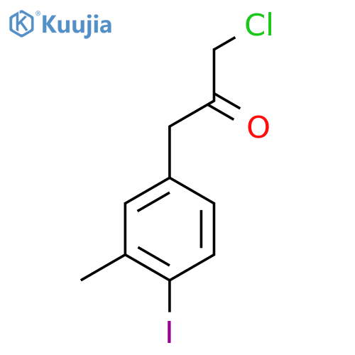 1-Chloro-3-(4-iodo-3-methylphenyl)propan-2-one structure