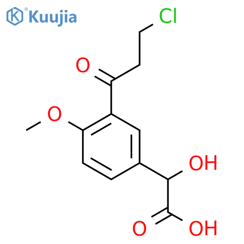 3-(3-Chloropropanoyl)-4-methoxymandelic acid structure