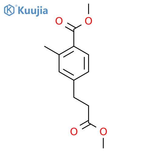 Methyl 4-(3-methoxy-3-oxopropyl)-2-methylbenzoate structure