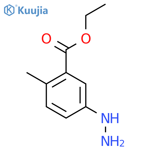 Ethyl 5-hydrazinyl-2-methylbenzoate structure