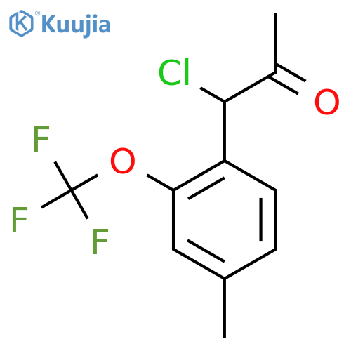 4-(1-Chloro-2-oxopropyl)-3-(trifluoromethoxy)toluene structure