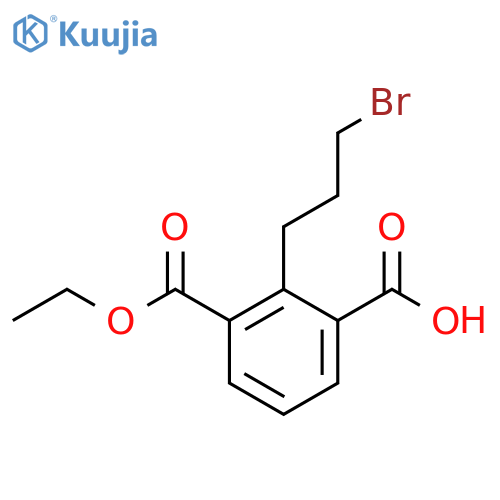 Ethyl 2-(3-bromopropyl)-3-carboxybenzoate structure
