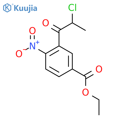 Ethyl 3-(2-chloropropanoyl)-4-nitrobenzoate structure