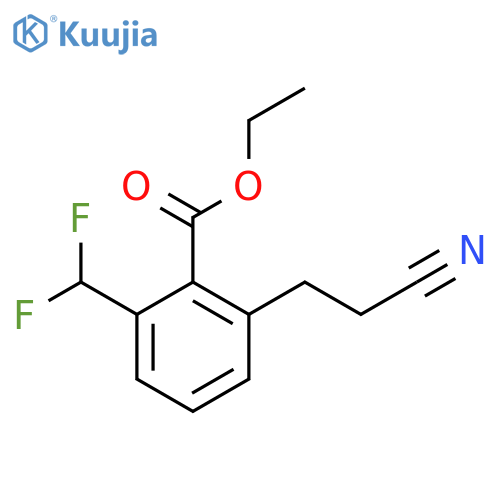 Ethyl 2-(2-cyanoethyl)-6-(difluoromethyl)benzoate structure
