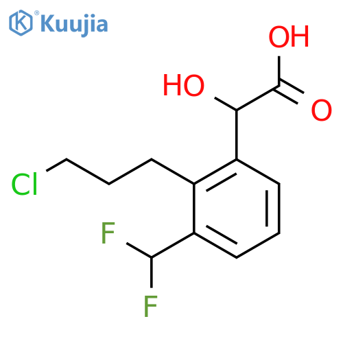 2-(3-Chloropropyl)-3-(difluoromethyl)mandelic acid structure