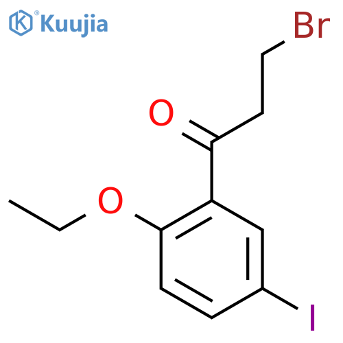 3-Bromo-1-(2-ethoxy-5-iodophenyl)propan-1-one structure