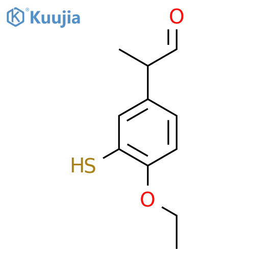 4-Ethoxy-3-mercaptophenylpropanal structure