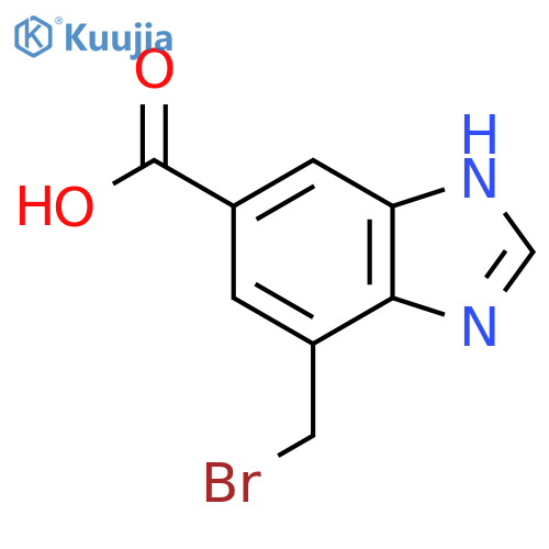 7-Bromomethyl-1H-benzimidazole-5-carboxylic acid structure