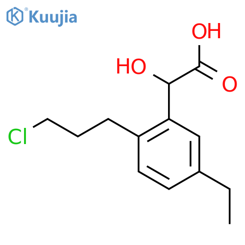 2-(3-Chloropropyl)-5-ethylmandelic acid structure