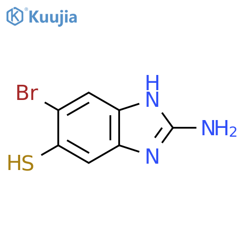 2-Amino-5-bromo-6-mercapto-1H-benzimidazole structure