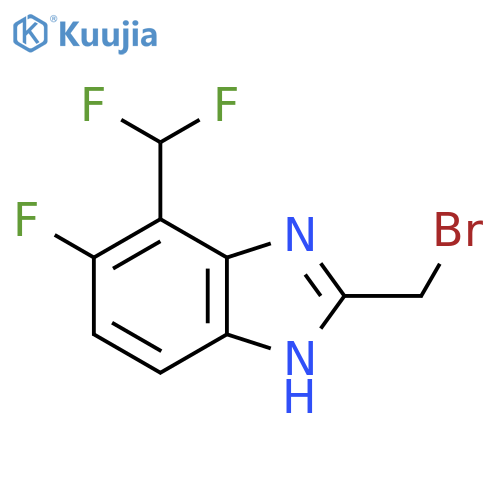 2-Bromomethyl-4-difluoromethyl-5-fluoro-1H-benzimidazole structure