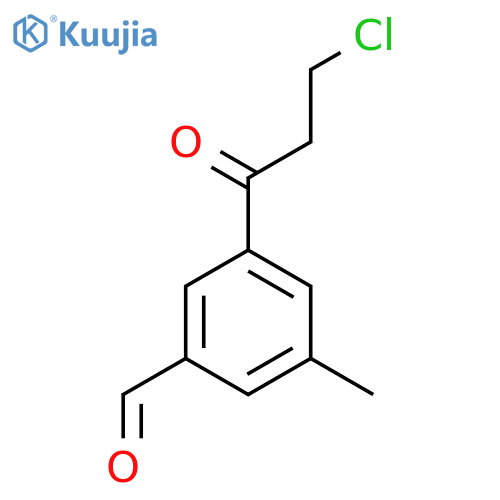3-(3-Chloropropanoyl)-5-methylbenzaldehyde structure