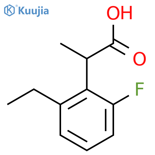 2-Ethyl-6-fluorophenylpropanoic acid structure