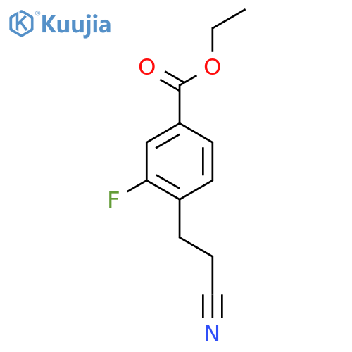 Ethyl 4-(2-cyanoethyl)-3-fluorobenzoate structure