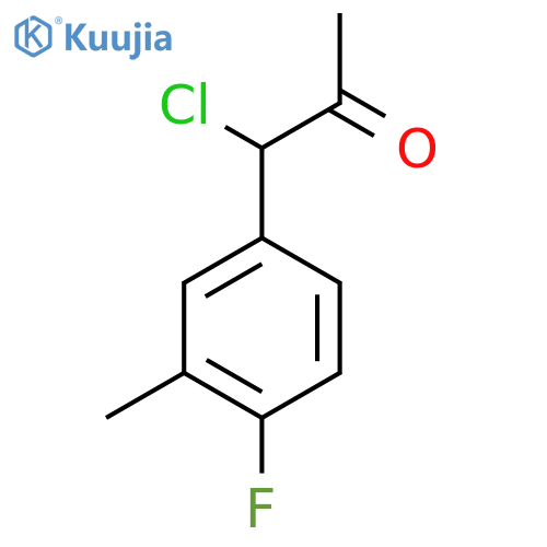 1-Chloro-1-(4-fluoro-3-methylphenyl)propan-2-one structure
