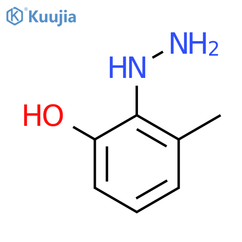2-Hydroxy-6-methylphenylhydrazine structure