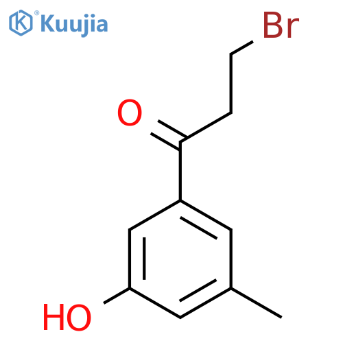 3-(3-Bromopropanoyl)-5-methylphenol structure