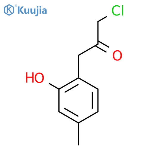 2-(3-Chloro-2-oxopropyl)-5-methylphenol structure